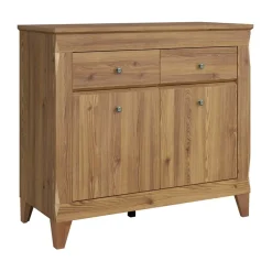 Madia 110x98h cm 2 ante 2 cassetti rovere scuro Lucca