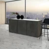 Madia 200x79h cm 2 ante 3 cassetti ossido bianco Blitz