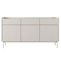 Madia 153x82h cm 3 ante 3 cassetti  beige cannettato rovere Fioca
