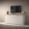 Madia 211x88h cm 2 ante 3 cassetti rovere bianco frassinato Armonia