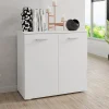 Madia 71x76h cm 2 ante moderna bianco Ely