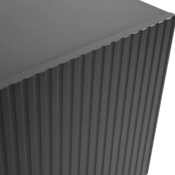 Madia 201x83h cm 4 ante moderna cannettato antracite Essence