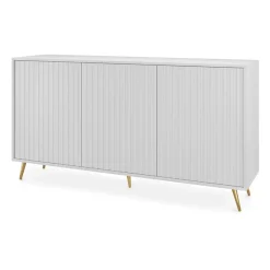 Madia 154x78h cm 3 ante moderna bianco Celestia