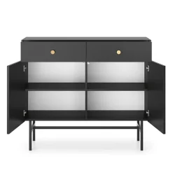 Madia 105x90h cm 2 ante moderna nero Eterna