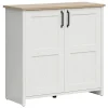 Madia 102x99h cm 2 ante scandinava bianco frassinato rovere Lars