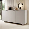 Madia 180x90h cm 3 ante soggiorno grigio Stone