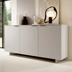 Madia 180x90h cm 3 ante soggiorno grigio Stone