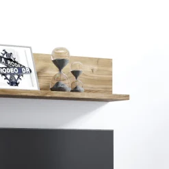 Mensola 150x32h cm per parete attrezzata noce Megan Gihome®