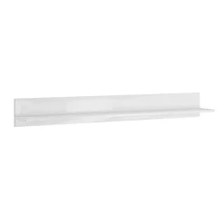 Mensola 160x22h cm soggiorno moderna bianco opaco e lucido Maiorca