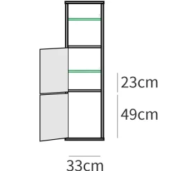 Mobile bagno a terra 100cm con lavabo e colonna 3 ante 1 cassetto rovere bianco Jasmund