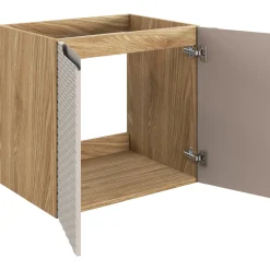 Mobile bagno sospeso 60cm 2 ante beige rovere Swim