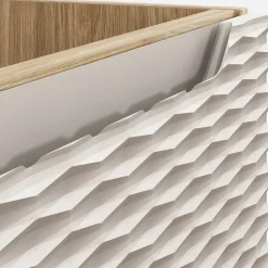 Mobile bagno sospeso 60cm 2 ante beige rovere Swim