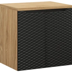 Mobile bagno sospeso 60cm 2 ante nero rovere Swim