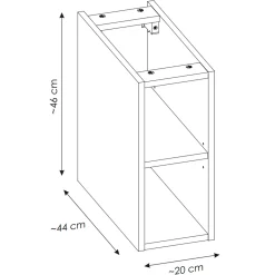 Mobile bagno sospeso 140cm cannettato 2 cassettoni rosa Autentic