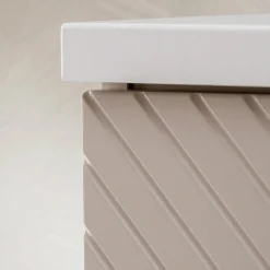Mobile bagno sospeso 60cm con lavabo 2 ante beige cashmere Neutry