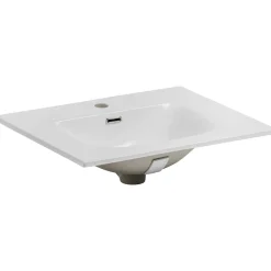 Mobile bagno sospeso 60cm con lavabo da incasso 2 ante beige rovere Swim