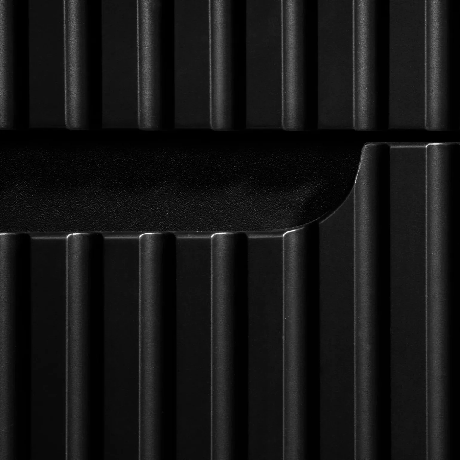 Mobile bagno sospeso 60cm cannettato 2 cassetti nero rovere Cleany