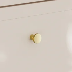 Mobile bagno sospeso fresato 120cm con colonna beige Sand