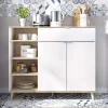 Mobile cucina 120x102h cm bianco opaco rovere da cucina moderno Penny