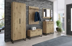 Mobile ingresso 98x200h cm design moderno rovere Rustic