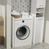 Mobile lavatrice 64x98h cm bianco opaco Pola