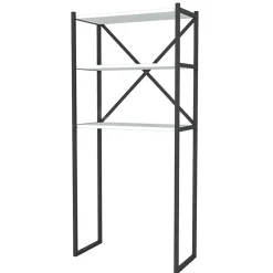 Mobile lavatrice 66x160h cm industrial metallo bianco Canarie