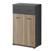 Mobile multiuso basso ingresso 60x96h cm rovere antracite  San Francisco, New York, California Gihome®