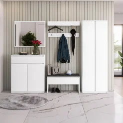 Mobile multiuso ingresso 92x107h cm con cassetto bianco Accent