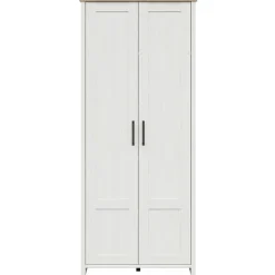 Mobile multiuso 85x201h cm 2 ante bianco frassinato rovere Lars