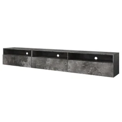 Mobile porta TV sospeso 270x42h cm ossido Emotion Gihome®