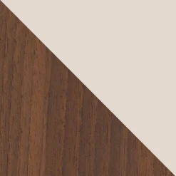 Mobile porta tv 180x50h cm 3 ante con LED cannettato noce beige Evelina