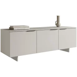 Mobile porta TV 150x55h cm 3 ante grigio Stone
