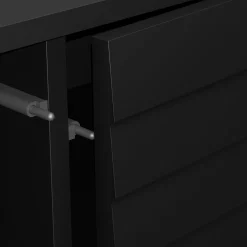 Mobile porta TV 200x60h cm 4 ante nero Wild