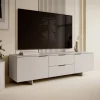 Mobile porta TV 180x55h cm 2 cassetti grigio Stone