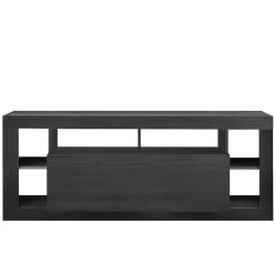 Mobile porta TV 172x66h cm con ribalta nero frassinato Trilogy