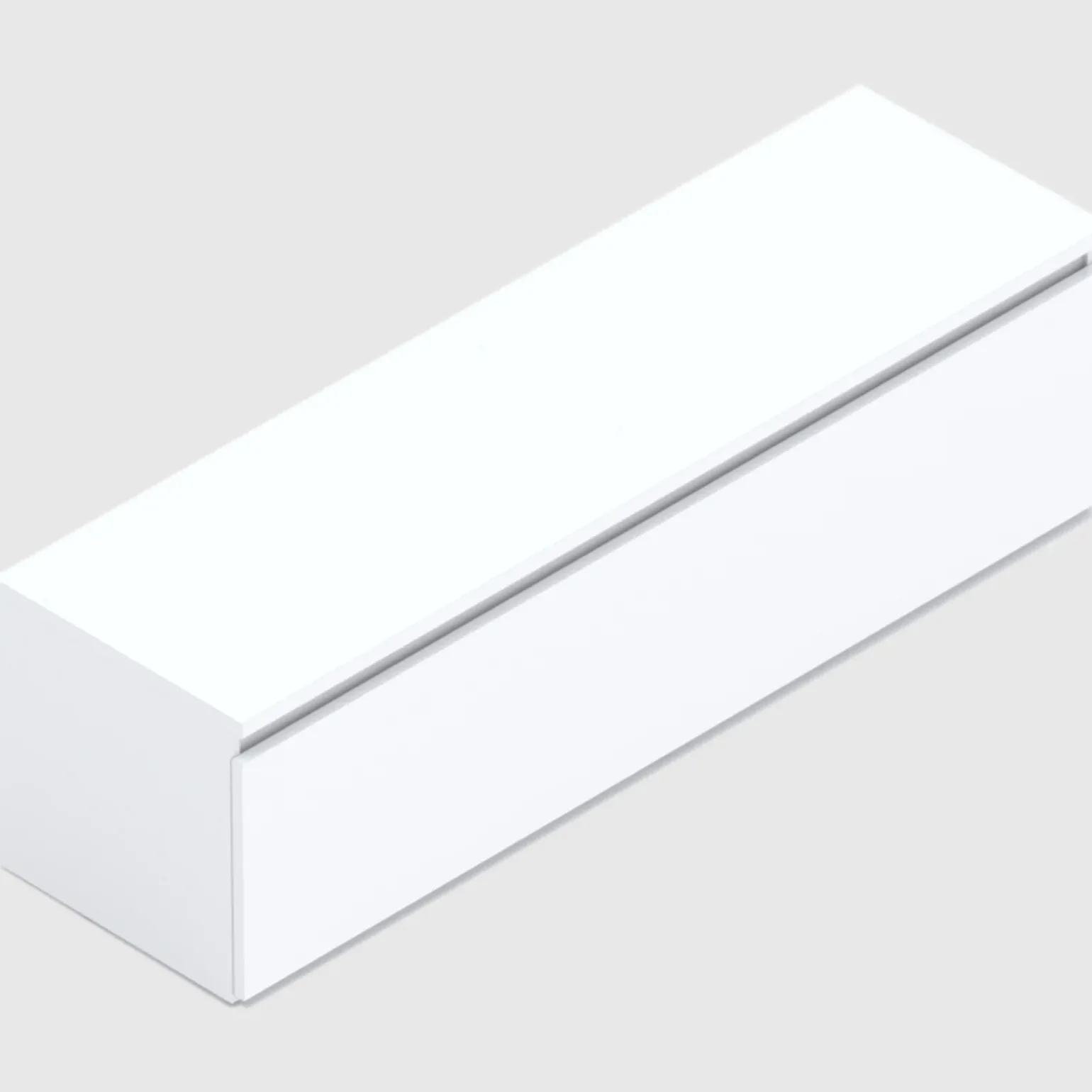 Mobile porta TV 138x40h cm con cassettone bianco lucido Sunset