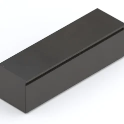 Mobile porta TV 138x40h cm con cassettone ossido nero Sunset