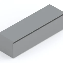 Mobile porta TV 138x40h cm moderno soggiorno con cassettone grigio scuro Elion