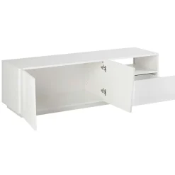 Mobile porta TV 150x46h cm moderno bianco lucido Candia Gihome®