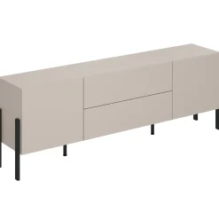 Mobile TV 200x70h cm 2 ante 2 cassetti moderno beige cashmere Simple