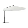 Ombrellone da giardino con manovella 300x300cm bianco Sleep