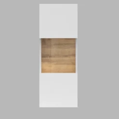 Parete attrezzata 226x140h cm bianco rovere Fusion 2