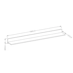 Parete attrezzata 325x206h cm bianco frassinato rovere Paloma 2