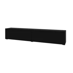 Parete attrezzata 226x140h cm nero rovere Fusion 2