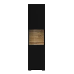 Parete attrezzata 226x140h cm nero rovere Fusion 2