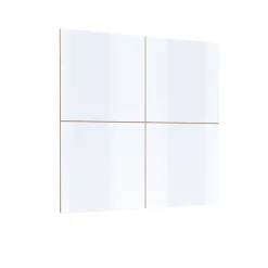 Parete attrezzata 200x196h cm soggiorno bianco lucido rovere Favorita