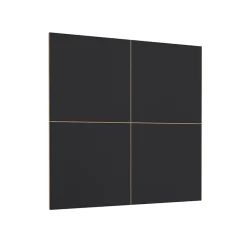 Parete attrezzata 200x196h cm soggiorno rovere nero Favorita