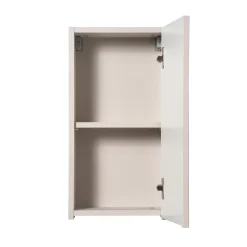 Pensile bagno sospeso 30x57h cm cannettato 1 anta beige Cleany