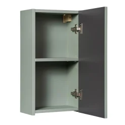Pensile bagno sospeso 30x57h cm cannettato 1 anta verde salvia Greeny