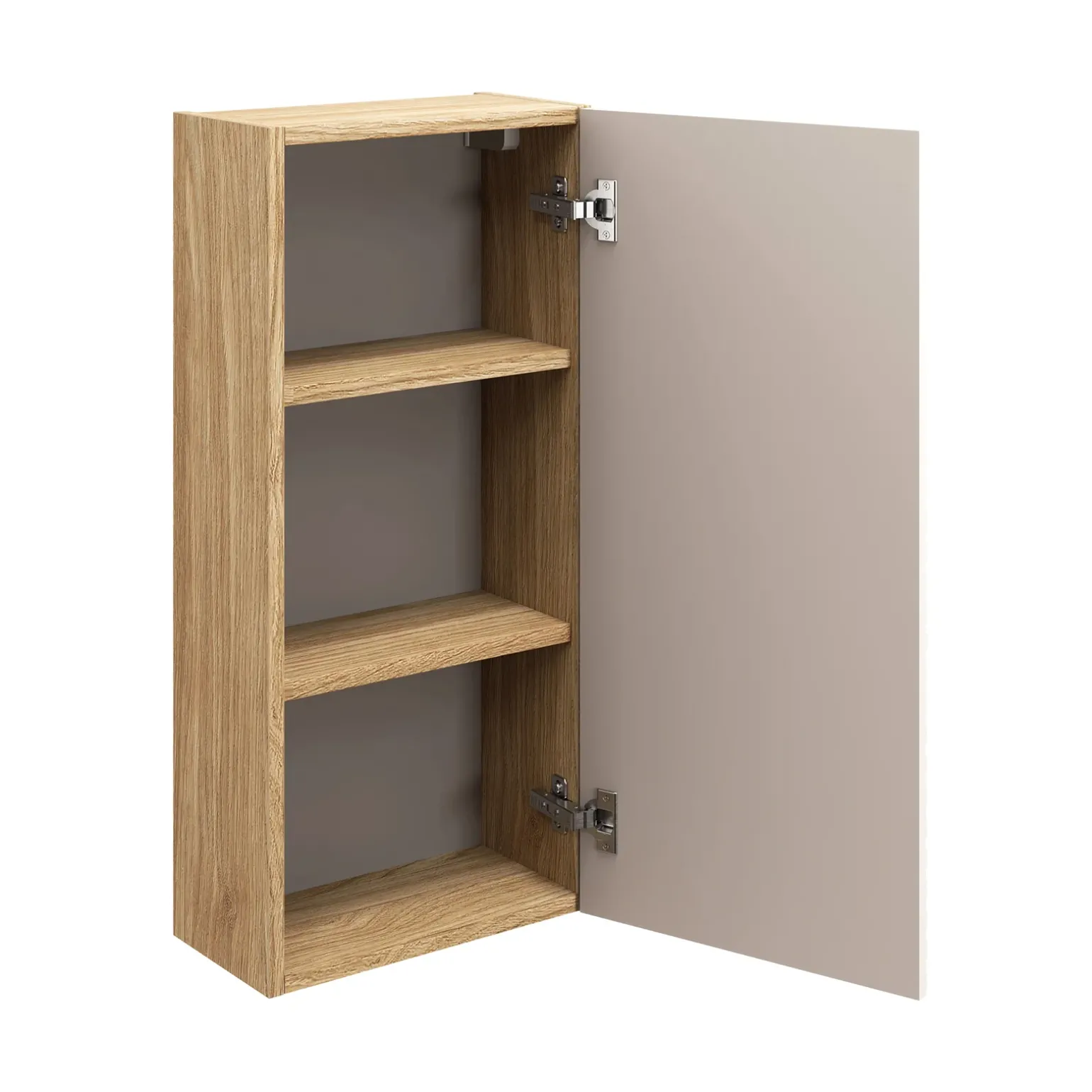 Pensile bagno sospeso 35x75h cm 1 anta beige rovere Swim